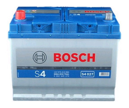 Автомобільний акумулятор Bosch S4 Silver S4027 12v L EN630 70Ah Asia фото №1