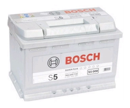 Автомобільний акумулятор Bosch S5 Silver Plus S5008 12v R EN780 77Ah фото №1