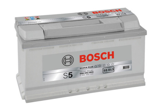 Автомобільний акумулятор Bosch S5 Silver Plus S5013 12v R EN830 100Ah фото №1