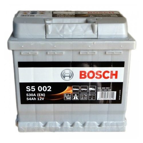 Автомобільний акумулятор Bosch 6СТ-54 Євро S5002 фото №1