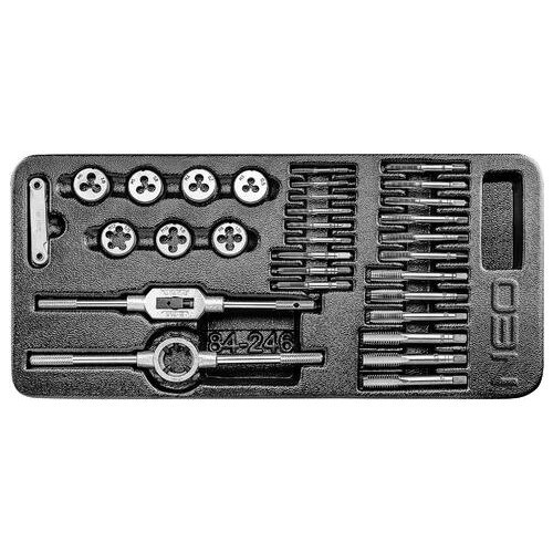 Набір інструментів Neo Tools плашок та мітчиків, 31 од. (84-246) фото №1