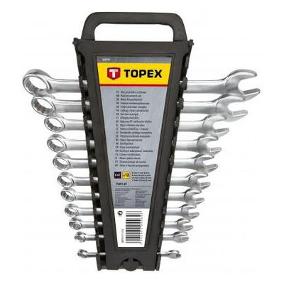 Набір інструментів Topex ключів комбінованих 6-22 мм, 12 шт. (35D757) фото №1