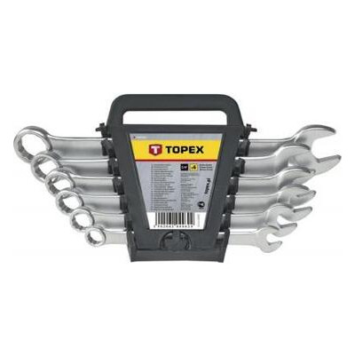 Набір інструментів Topex ключів комбінованих 8-17 мм, 6 шт. (35D755) фото №1