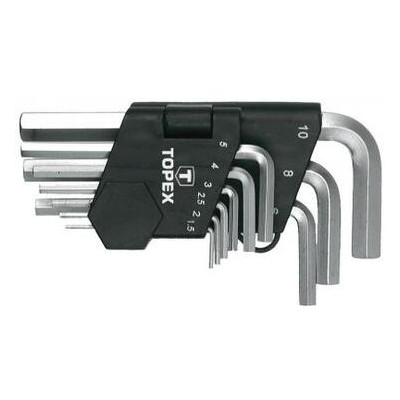 Набір інструментів Topex шестигранні ключі HEX 1.5-10 мм, 9 шт. (35D955) фото №1