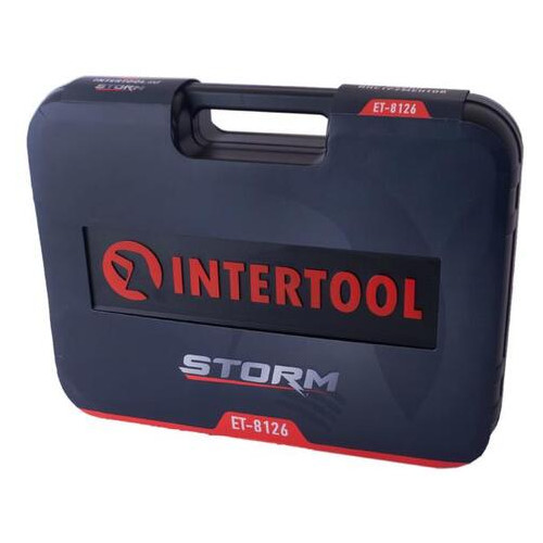 Набір інструментів Intertool 1/4 x 3/8 x 1/2 126 одиниць Storm (ET-8126) фото №6