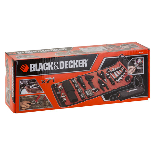 Набір інструментів Black & Decker A7144 71 предмет фото №7