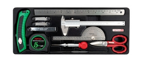 Набір вимірювального інструмента Toptul 11ед. (В ложементі) (GCAT1101) фото №1