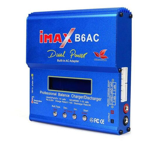 Зарядний пристрій Imax B6AC 80W з балансиром та вбудованим БП фото №1