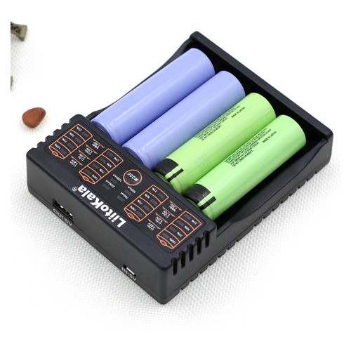 Універсальний зарядний пристрій Liitokala Lii-402 Ni-Mh/Li-ion/Li-Fe/LiFePO4 USB Powerbank LED Box фото №6