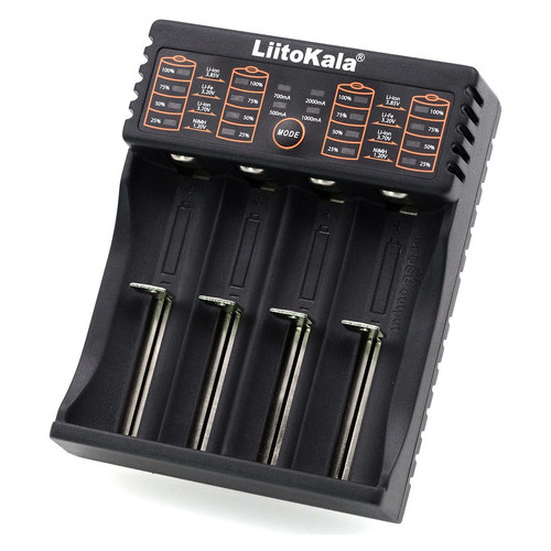 Універсальний зарядний пристрій Liitokala Lii-402 Ni-Mh/Li-ion/Li-Fe/LiFePO4 USB Powerbank LED Box фото №1