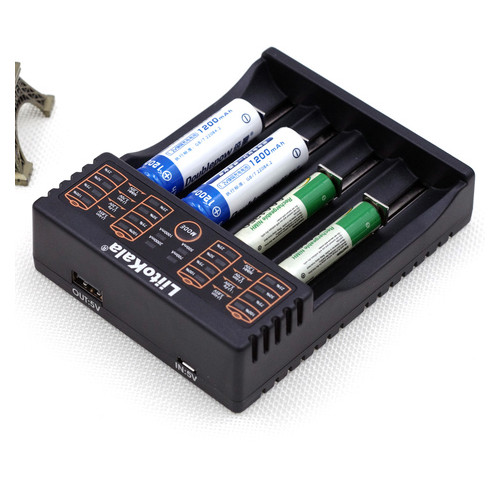 Універсальний зарядний пристрій Liitokala Lii-402 Ni-Mh/Li-ion/Li-Fe/LiFePO4 USB Powerbank LED Box фото №5