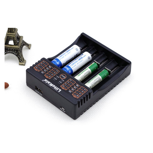 Універсальний зарядний пристрій Liitokala Lii-402 Ni-Mh/Li-ion/Li-Fe/LiFePO4 USB Powerbank LED Box фото №9