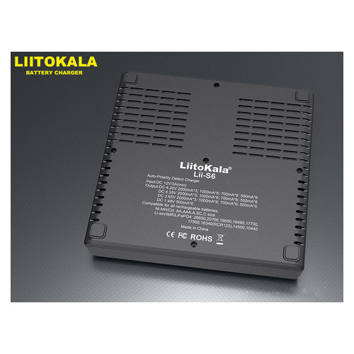 Універсальний зарядний пристрій Liitokala Lii-S6 6 каналів Ni-Mh/Li-ion/LiFePo4 USB LCD Box фото №14