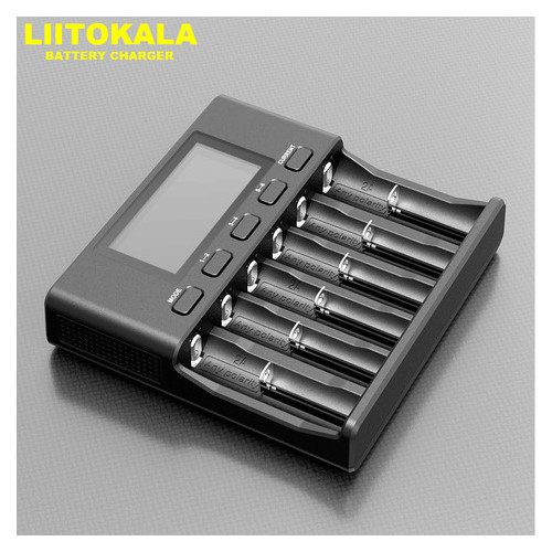 Універсальний зарядний пристрій Liitokala Lii-S6 6 каналів Ni-Mh/Li-ion/LiFePo4 USB LCD Box фото №4