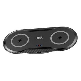 Мощное беспроводное зарядное устройство XO WX025 20W 2 in 1 Черный (WX025_539) фото №6