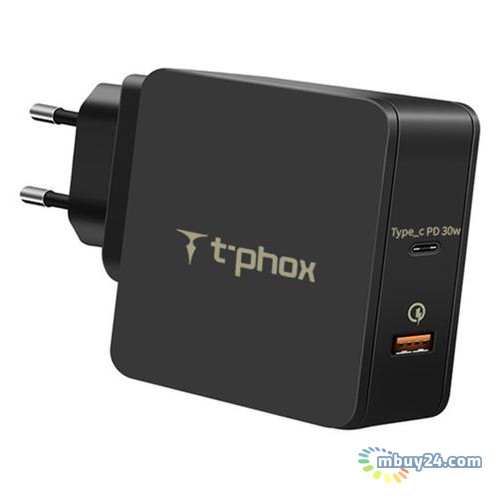 Сетевое зарядное устройство T-phox Type-C PD (Apace Wall 48W (B)) фото №1