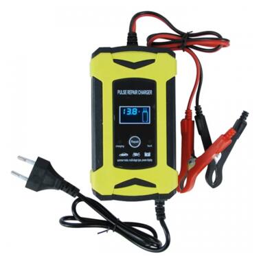 Зарядний пристрій для акумуляторів Battery Charger 8446 6A 12V, жовтий фото №1