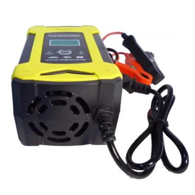 Зарядний пристрій для акумуляторів Battery Charger 8446 6A 12V, жовтий фото №4