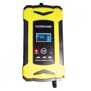 Зарядний пристрій для акумуляторів Battery Charger 8446 6A 12V, жовтий фото №3