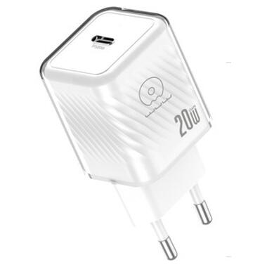 Зарядное устройство WUW-C225 20W Gan Charger USB C белый (C225) фото №1