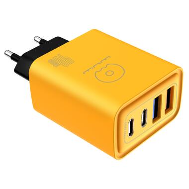 Зарядное устройство WUW-C212 48W Charger 2 USB C +  2 USB C желтый (C212) фото №3