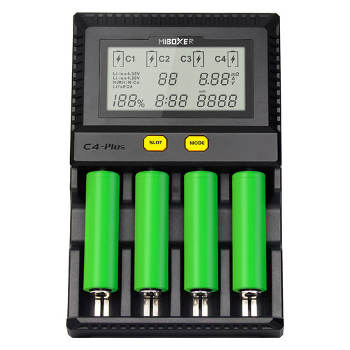Универсальное зарядное устройство MiBoxer C4-Plus 4 канала Ni-Mh/Li-ion/LiFePO4 фото №2