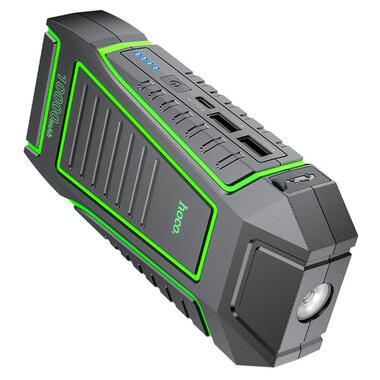 Пускозарядний пристрій (бустер) для авто HOCO QS1 Spring Car emergency start-up power bank 600A (10000mAh) чорний фото №4