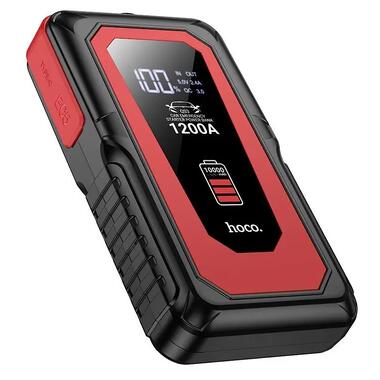 Автомобильное пуско-зарядное устройство HOCO QS3 Victory car emergency starter power bank (10000mAh) Black (6942007635530) фото №1