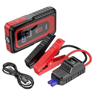 Автомобильное пуско-зарядное устройство HOCO QS3 Victory car emergency starter power bank (10000mAh) Black (6942007635530) фото №6