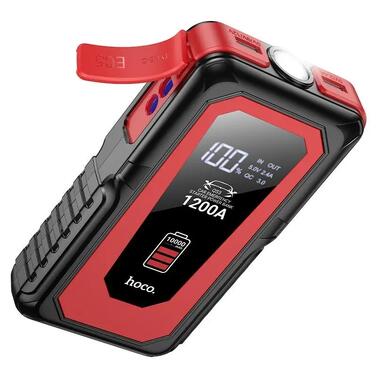 Автомобильное пуско-зарядное устройство HOCO QS3 Victory car emergency starter power bank (10000mAh) Black (6942007635530) фото №5