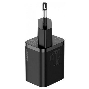 Адаптер сетевой BASEUS CCSUP-B01 Type-C QC 3A черный фото №3