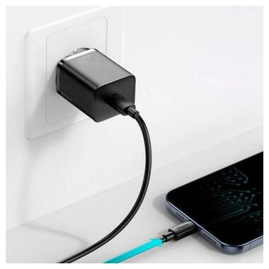Адаптер сетевой BASEUS CCSUP-B01 Type-C QC 3A черный фото №4