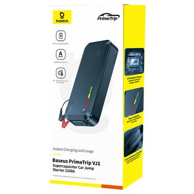 Автомобильное пуско-зарядное устройство Baseus PrimeTrip VJ1 Supercapacitor Car Jump Starter 1200A Cosmic Black (C00269000121-00) фото №2