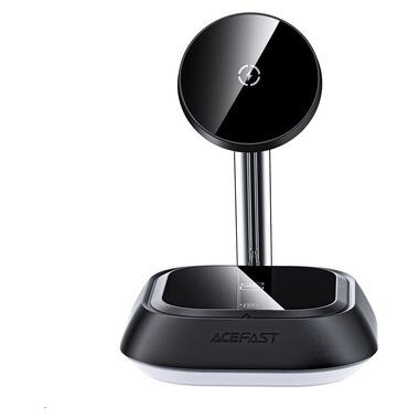 Беспроводное зарядное устройство ACEFAST E16 desktop 3-in-1 wireless charging holder Black (6974316281917) фото №4