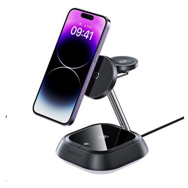 Беспроводное зарядное устройство ACEFAST E16 desktop 3-in-1 wireless charging holder Black (6974316281917) фото №6