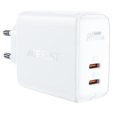 Сетевое зарядное устройство ACEFAST ACEFAST A29 PD50W White (6974316281450) фото №2