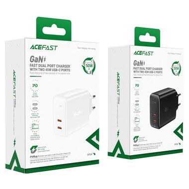 Сетевое зарядное устройство ACEFAST ACEFAST A29 PD50W White (6974316281450) фото №3