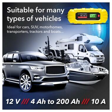 Зарядное устройство для автомобильного аккумулятора Trotec PBCS 10A 12V 4-200Ah 4675000015 фото №28