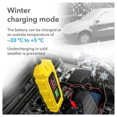 Зарядное устройство для автомобильного аккумулятора Trotec PBCS 10A 12V 4-200Ah 4675000015 фото №11