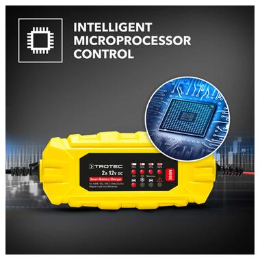 Зарядное устройство для автомобильного аккумулятора Trotec PBCS 2A 12V 4-60Ah 4675000001 фото №37