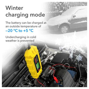 Зарядное устройство для автомобильного аккумулятора Trotec PBCS 4A 12V 4-120Ah 4675000005 фото №19