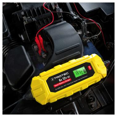 Зарядное устройство для автомобильного аккумулятора Trotec PBCS 6A 12V 4-150Ah 4675000010 фото №11