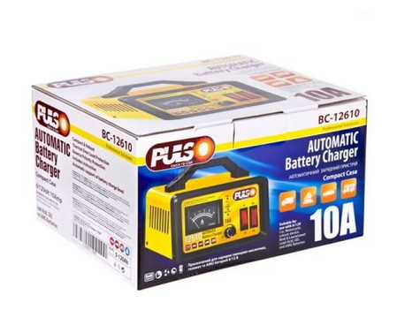 Зарядное устройство Pulso BC-12610 6-12V/0-10A/10-120AHR/LED-Ампер./Ручная рег-ка(8789) фото №1