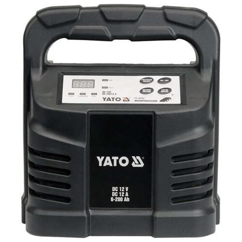 Зарядний пристрій Yato 12В 12А 6-200Ач (YT-8302) фото №2