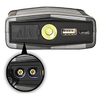 Пускозарядний пристрій SABO A6 портативний акумулятор для автомобіля 12000 mAh фото №3