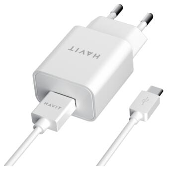 Зарядний пристрій HAVIT HV-ST113 USB із кабелем Type-C (HV-ST113) фото №1