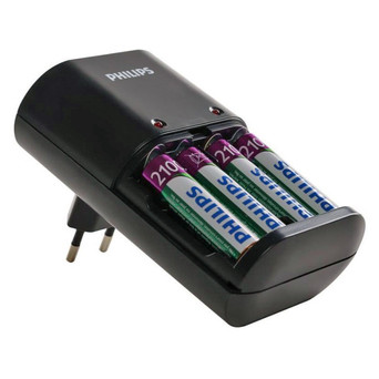 Зарядний пристрій Philips Battery charger SCB1490NB/12 4 акумулятори AA 2100 Ni-MH mAh (SCB1490NB/12) фото №2