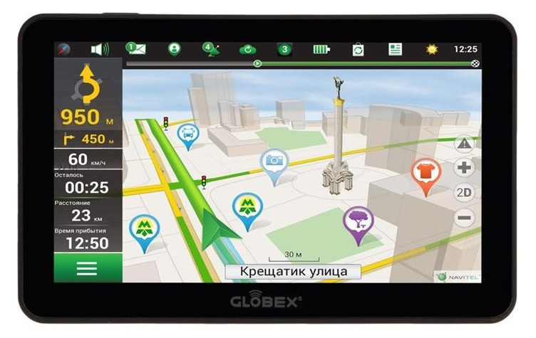 GPS-навигатор Globex GE711 фото №1