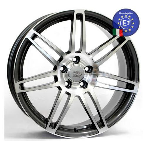 Диски WSP Italy AUDI 7,5x17 S8 COSMA TWO AU57 W557 5x112 28 66,6 ANTHRACITE POLISHED (4E0601025AT) фото №1