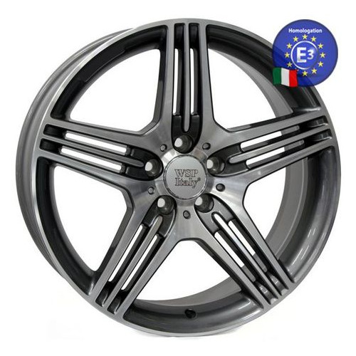 Диски WSP Italy MERCEDES 8,0x17 STROMBOLI ME68 W768 5x112 35 66,6 ANTHRACITE POLISHED (A2304015402) фото №1